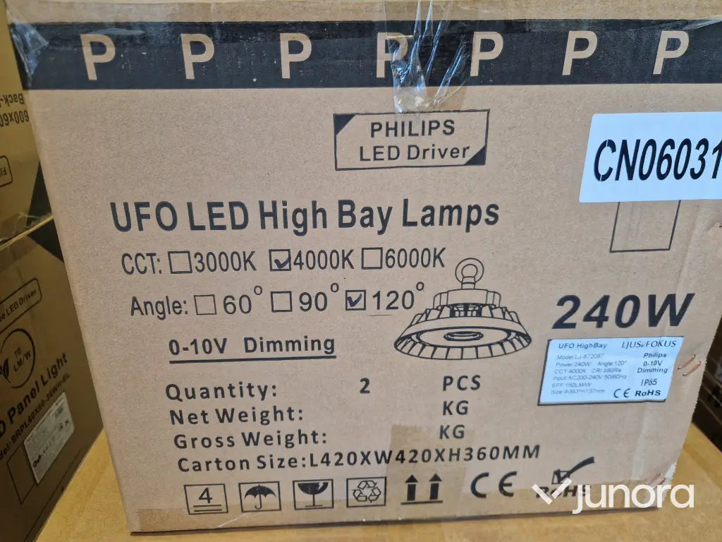 LED High Bay-armatur - 240 W, Philips LED Driver