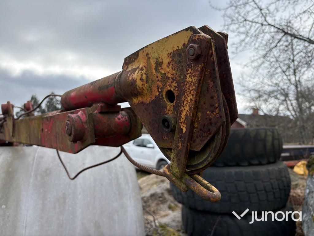 Timmersvagn - Vinch med kran