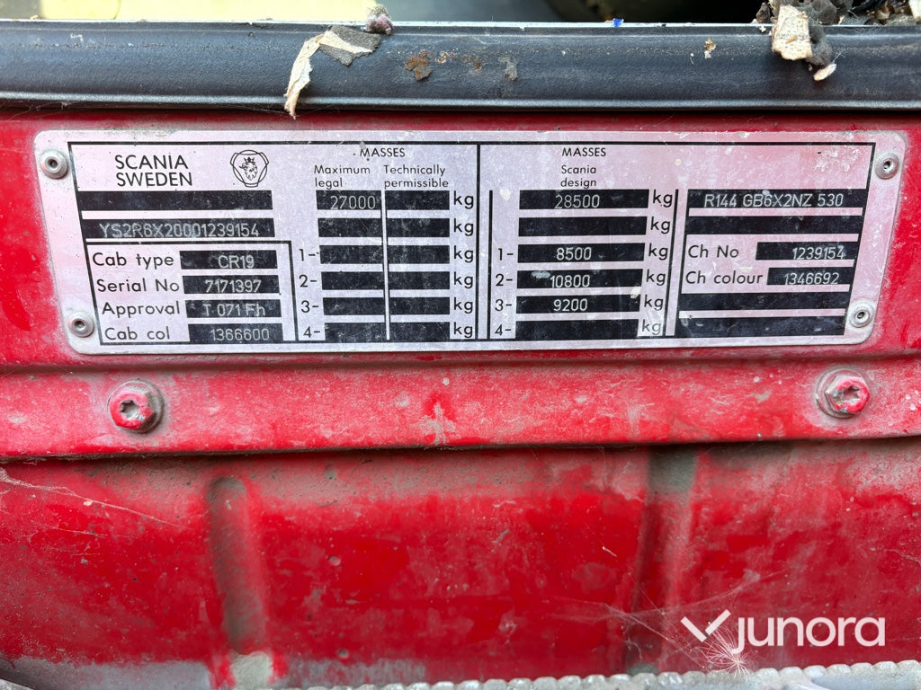 Lastbil SCANIA R144GB6X2 NZ530