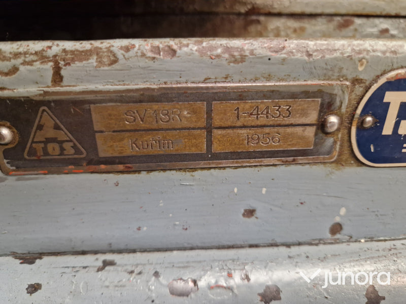 Svarv – TOS SV13R, medföljande tillbehör