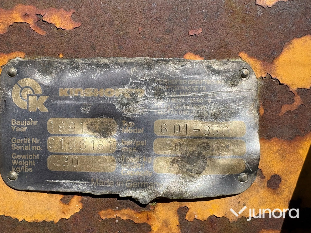 Hydraulisk gripskopa - Kinshofer, 601-350