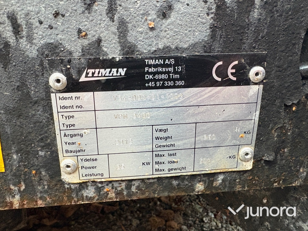 Redskapsbärare +Sandspridare + Sopvals - Timan, VPM-3400