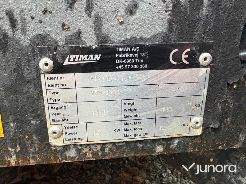 Redskapsbärare +Sandspridare + Sopvals - Timan, VPM-3400