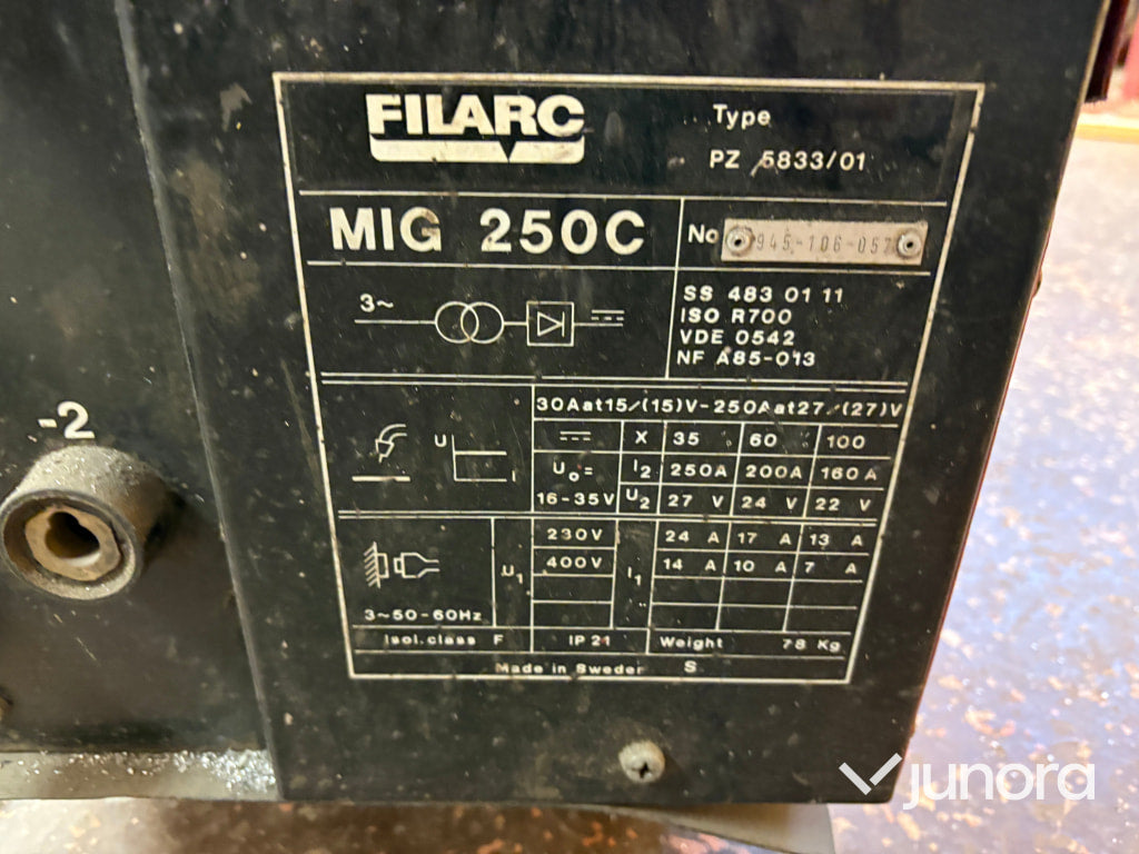 Filarc 250C Mig svets