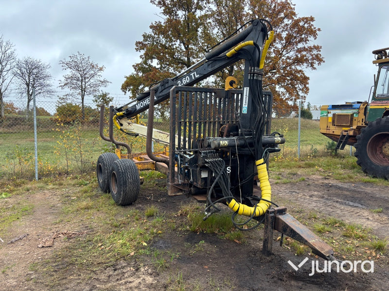 Skogsvagn Moheda 10 ton med kran