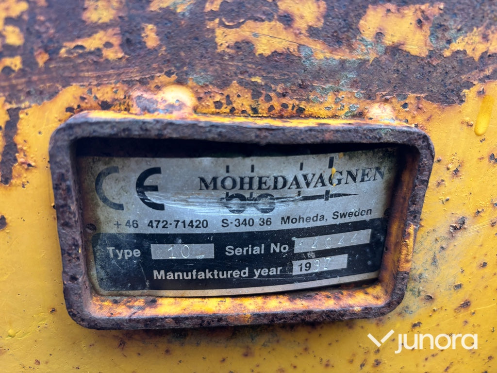Skogsvagn - Moheda, 10 ton, med kran