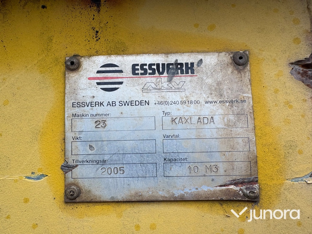 Kaxcontainer Essverk 10 m³