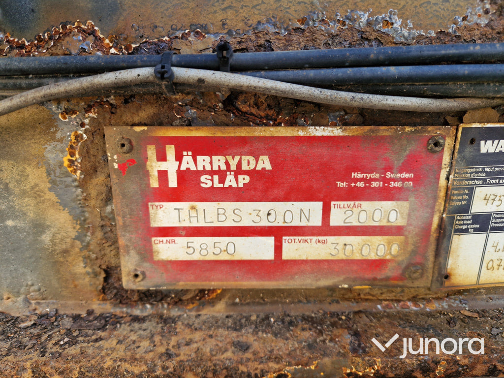 Lastväxlarvagn + Tipp - Härryda, THLBS-300-N