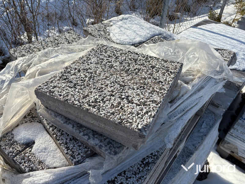 Frilagda plattor - svartvit Marmor cirka 15kvm