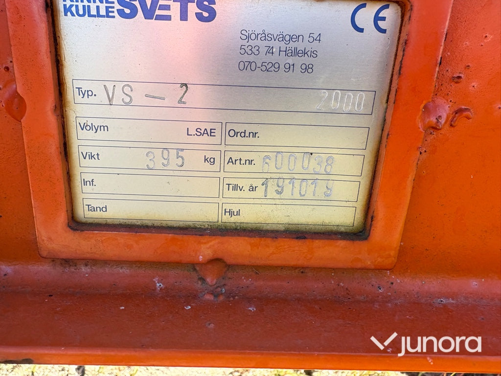 Vägsladd - Kinnekulle Svets, VS 2000