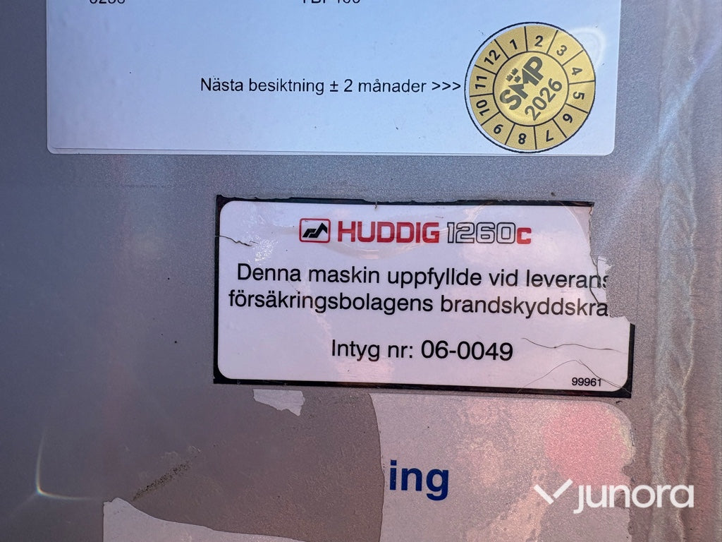 Traktorgrävare Huddig 1260C med redskap