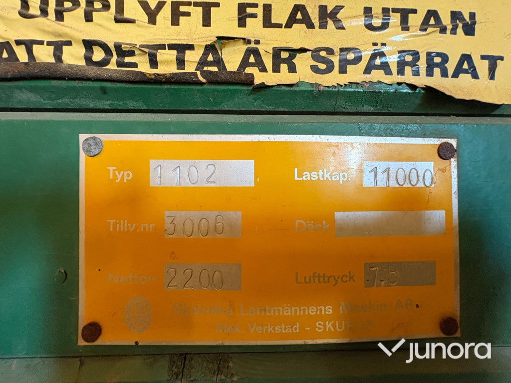 Vagn – Skånska Lantmännens Maskin Typ 1102