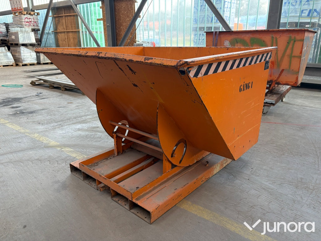 Tippcontainer - Bauer, AK 'S', 1 000 kg