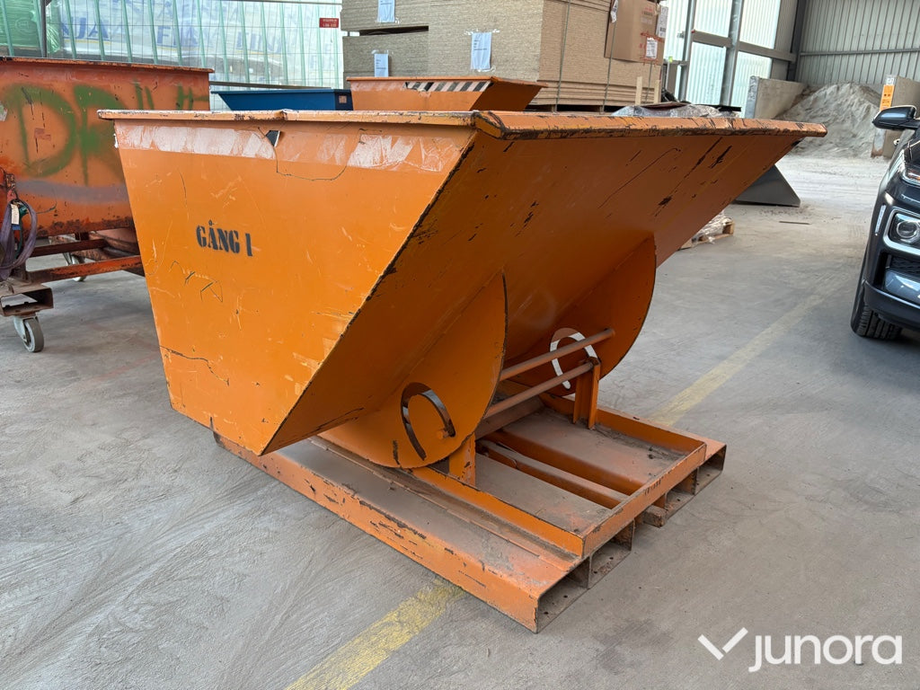 Tippcontainer - Bauer, AK 'S', 1 000 kg