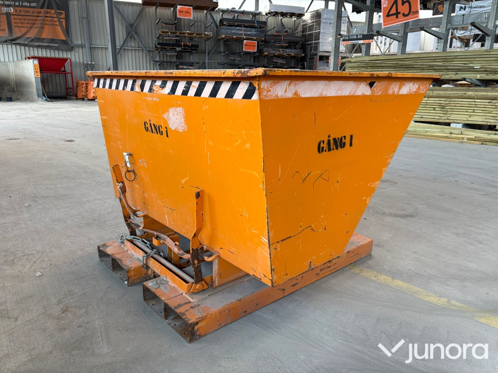 Tippcontainer - Bauer, AK 'S', 1 000 kg