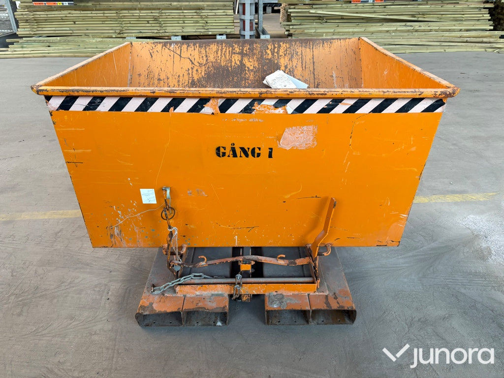 Tippcontainer - Bauer, AK 'S', 1 000 kg
