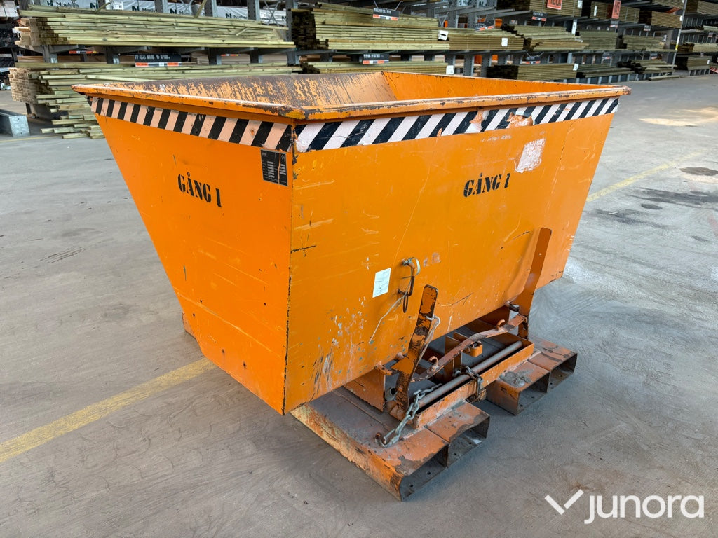 Tippcontainer - Bauer, AK 'S', 1 000 kg