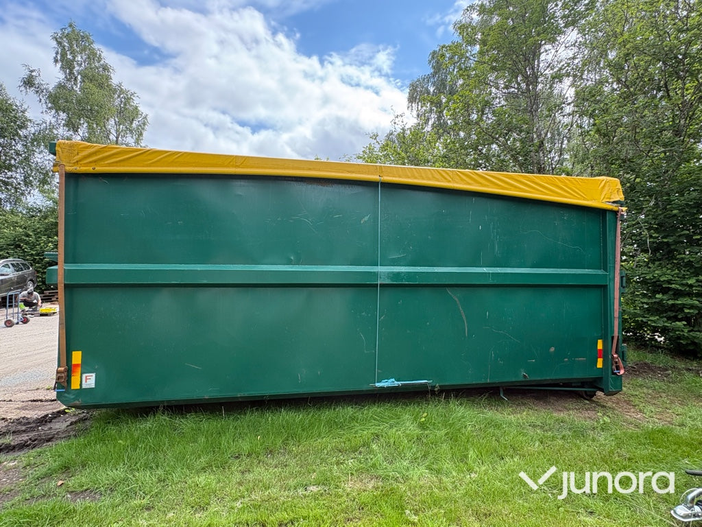 Lastväxlarcontainrar med rullkapell 3 st – Flakab 42 m³