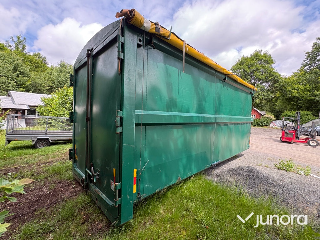 Lastväxlarcontainrar med rullkapell 3 st – Flakab 42 m³