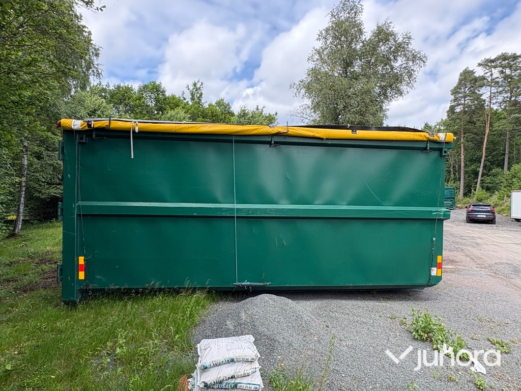 Lastväxlarcontainrar med rullkapell 3 st – Flakab 42 m³