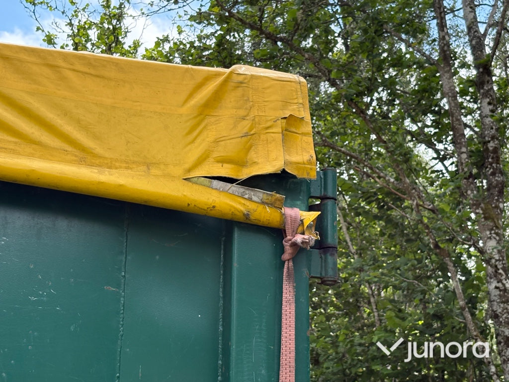 Lastväxlarcontainrar med rullkapell 3 st – Flakab 42 m³