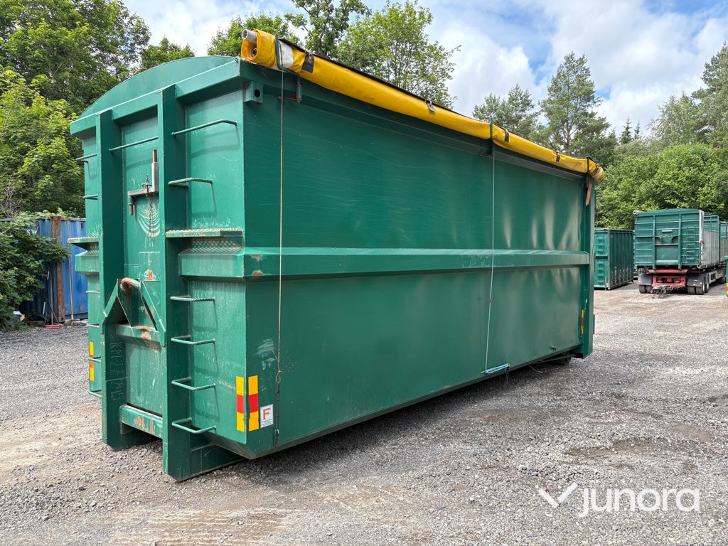 Lastväxlarcontainrar med rullkapell 3 st – Flakab 42 m³