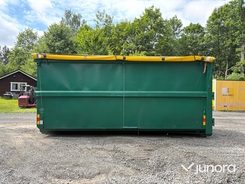 Lastväxlarcontainrar med rullkapell 3 st – Flakab 42 m³