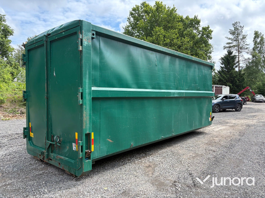 Lastväxlarcontainrar med rullkapell 3 st – Flakab 42 m³