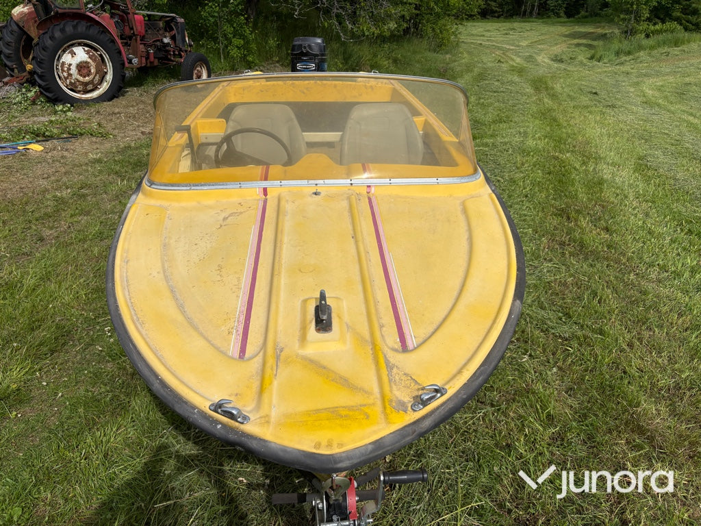 Motorbåt med trailer - Crescent, Mercury 50 hk