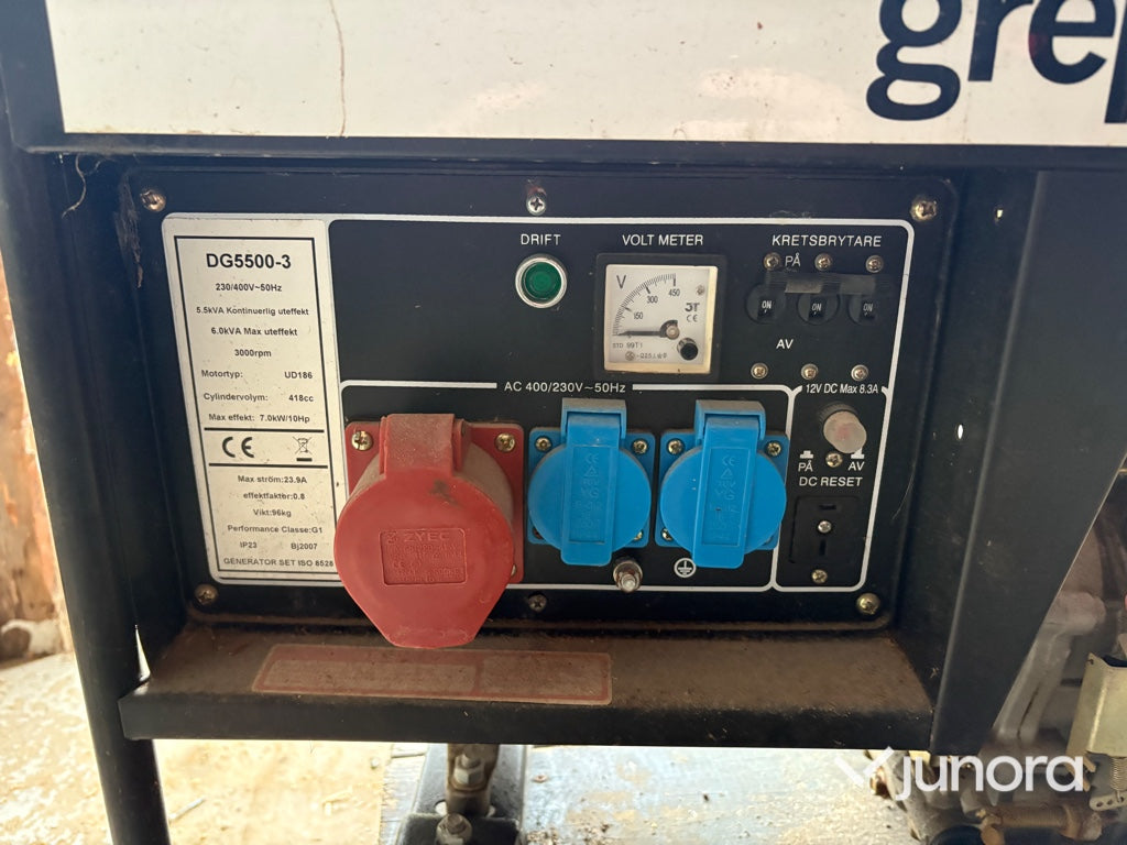 Generator - Greppa, DG 5500-3, 7kW