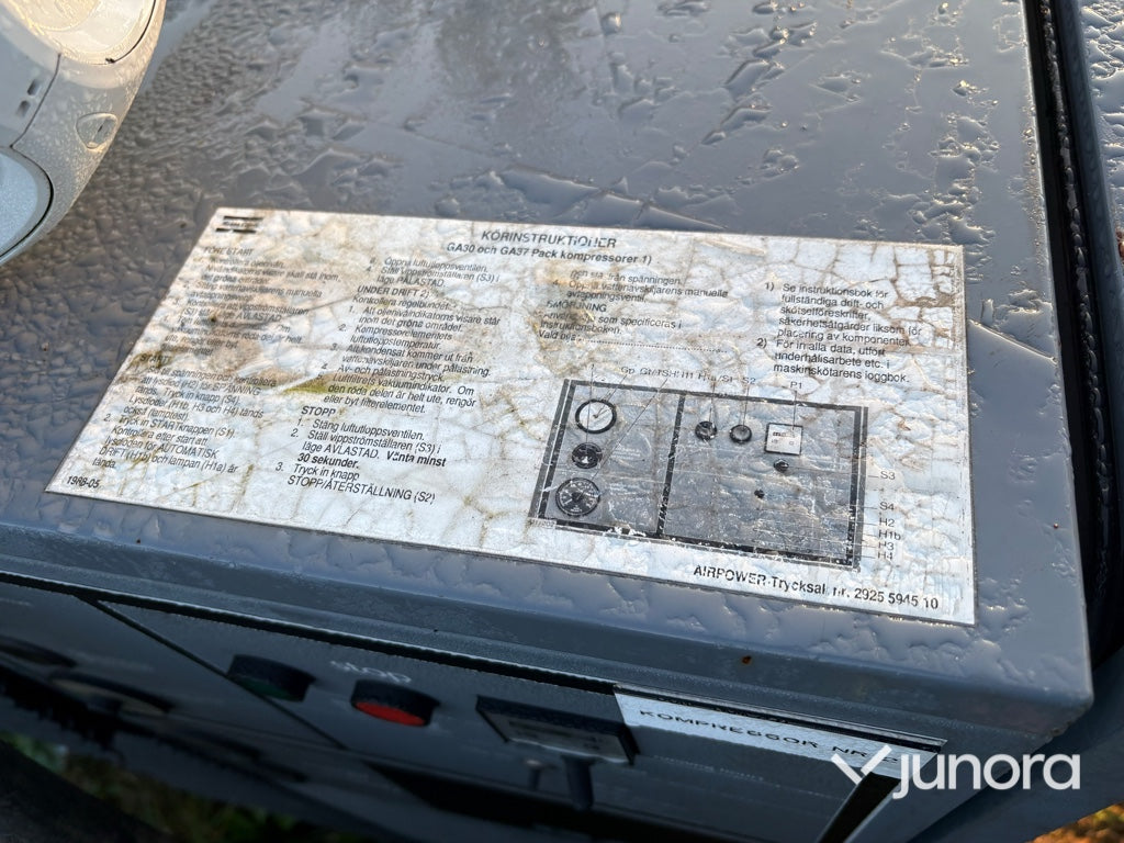 Skruvkompressorer Atlas Copco GA 37