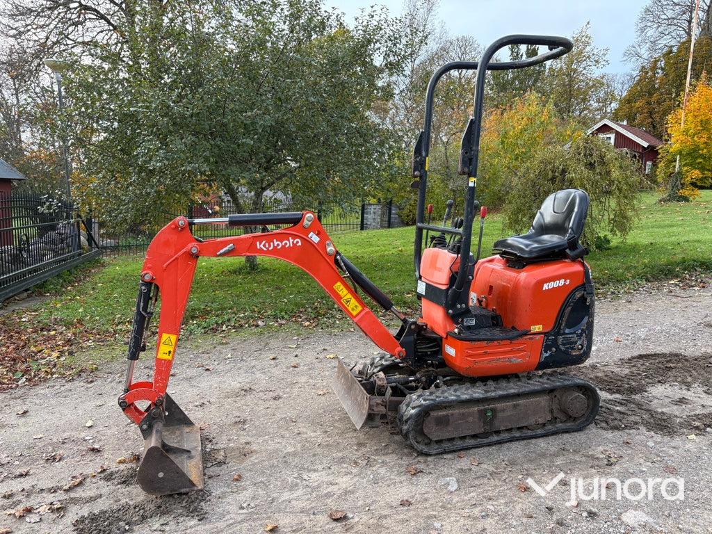 Minigrävare - Kubota, K008-3