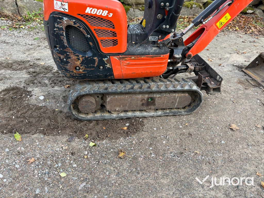 Minigrävare - Kubota, K008-3