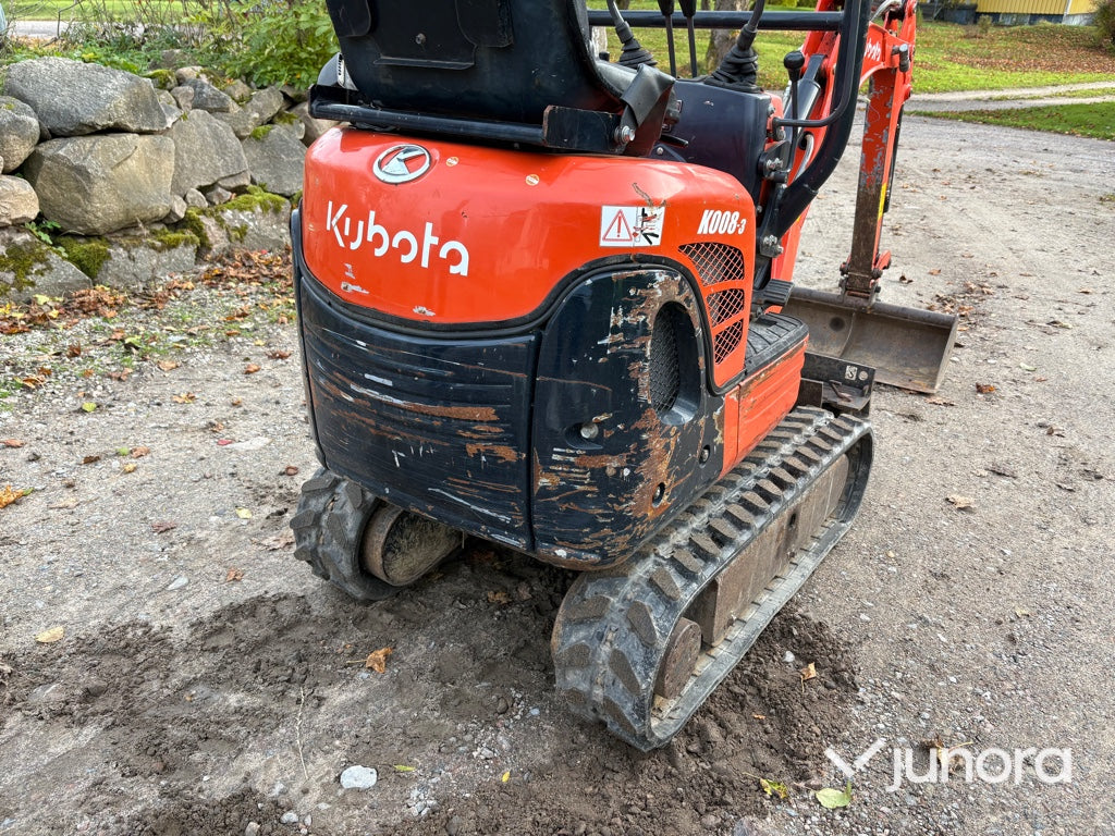 Minigrävare - Kubota, K008-3