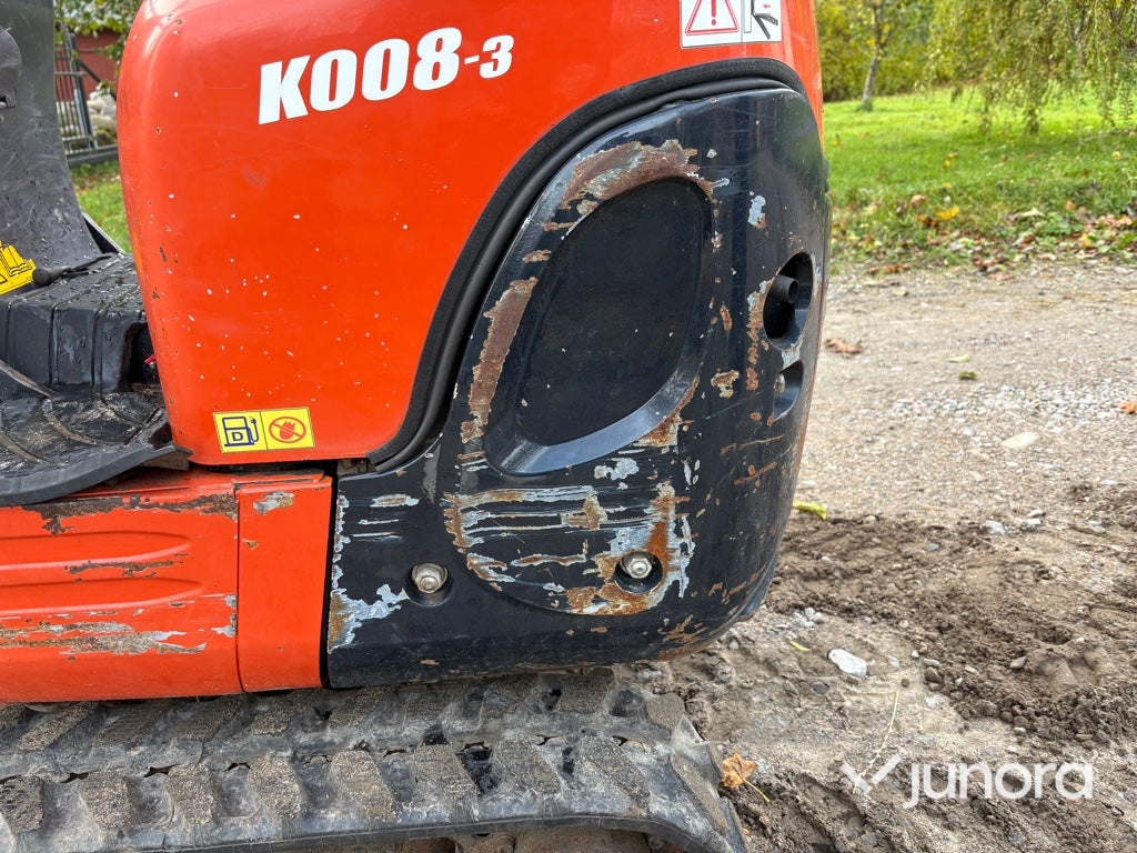 Minigrävare - Kubota, K008-3