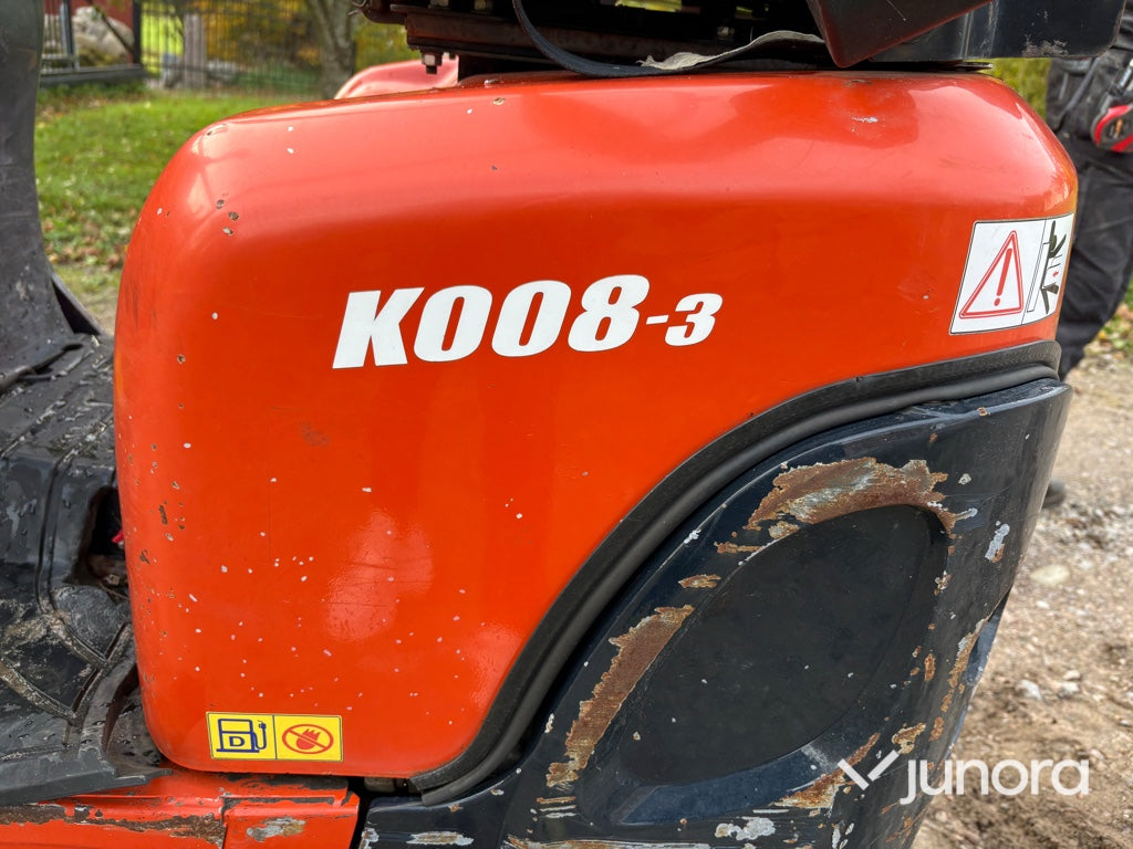Minigrävare - Kubota, K008-3