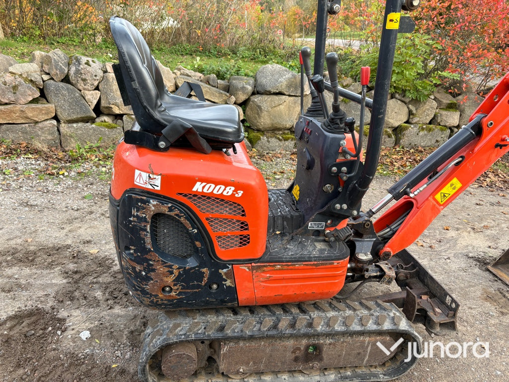 Minigrävare - Kubota, K008-3