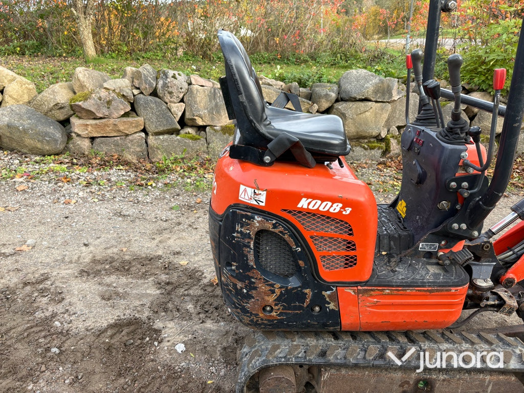 Minigrävare - Kubota, K008-3