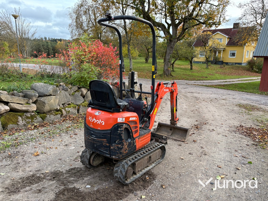 Minigrävare - Kubota, K008-3