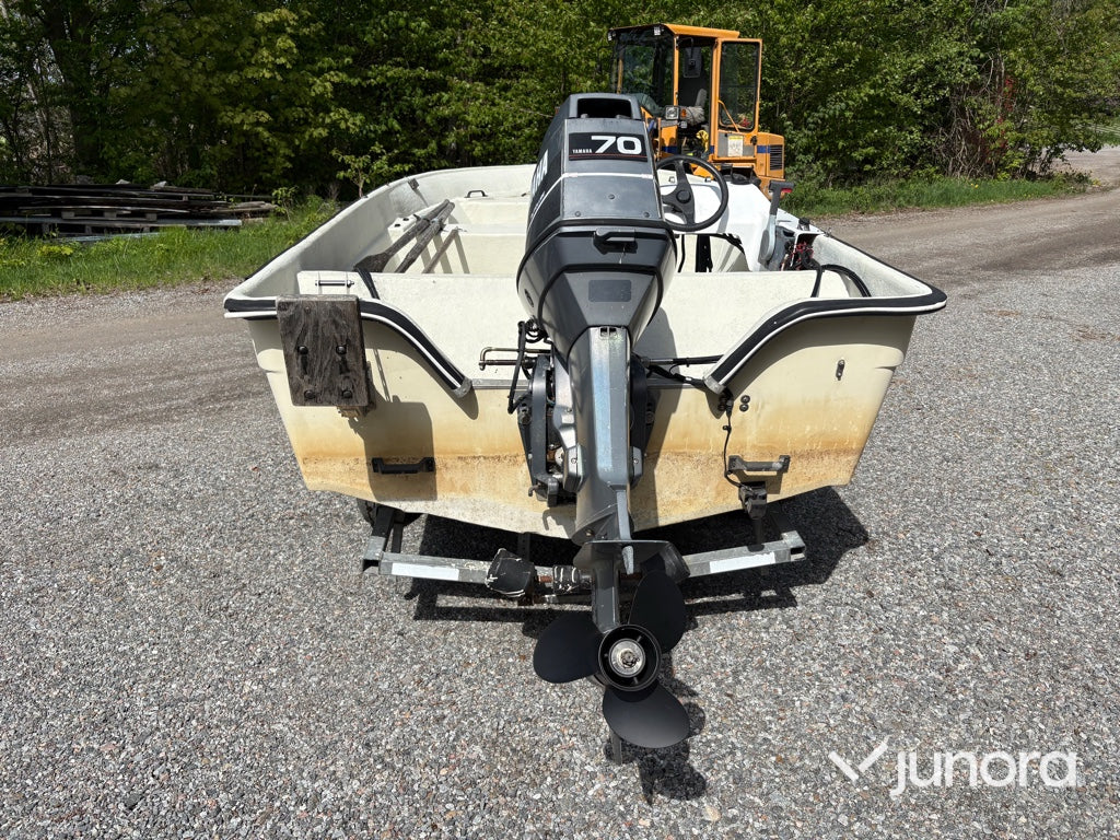 Styrpulpetbåt, Trailer - Med Yamaha, 70hk
