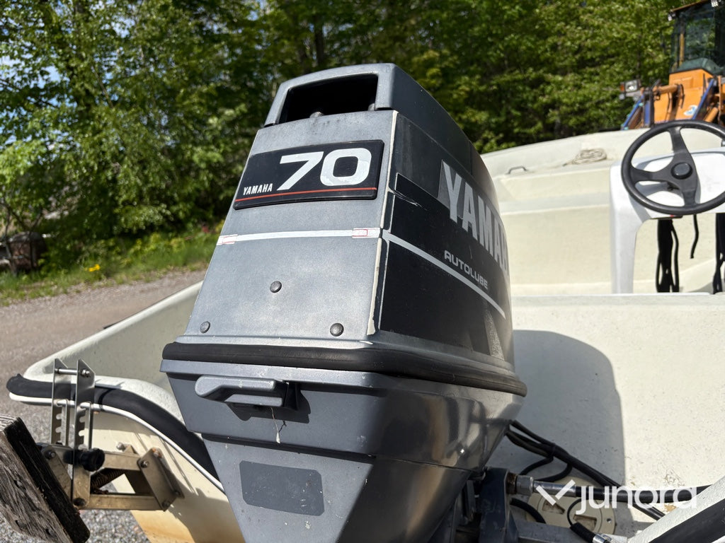 Styrpulpetbåt, Trailer - Med Yamaha, 70hk