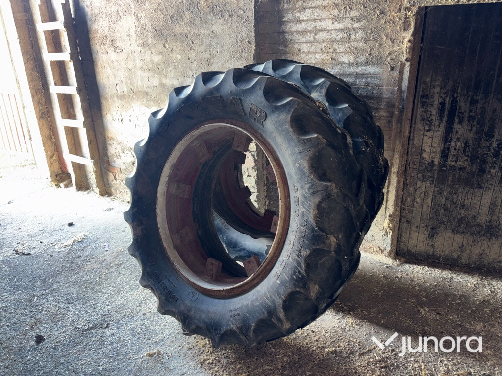 Dubbelmontage - Till traktor, Goodyear, 480/70R38