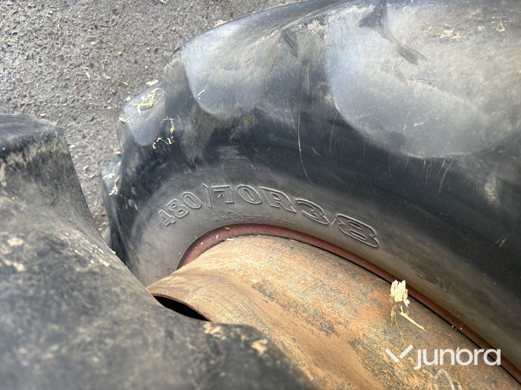 Dubbelmontage - Till traktor, Goodyear, 480/70R38