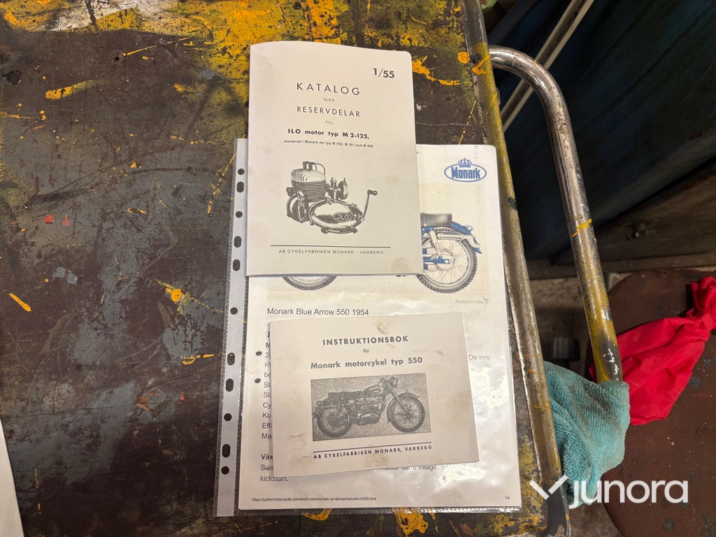 Veteranmotorcykel Monark Blue Arrow M550