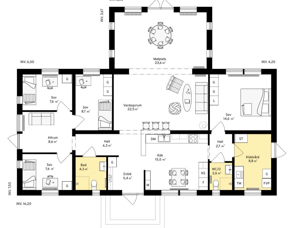 Hussats - Smålandsvillan, 146 m²