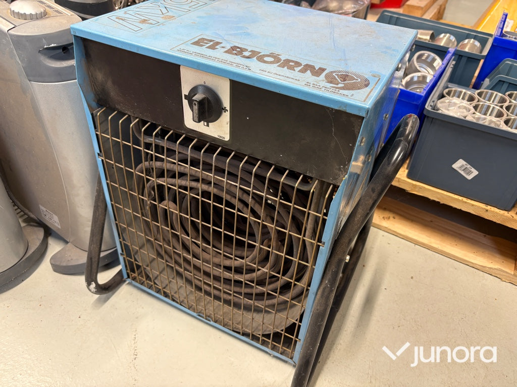 Elvärmefläkt + Element - 15 kW + 2kW