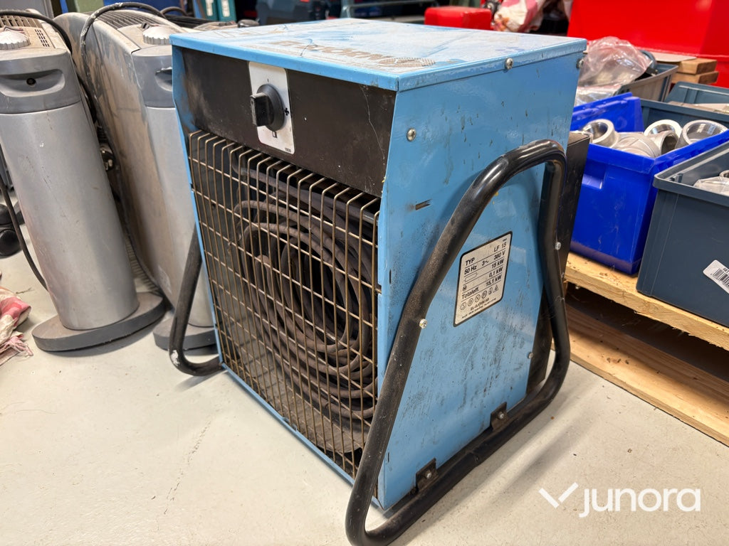 Elvärmefläkt + Element - 15 kW + 2kW