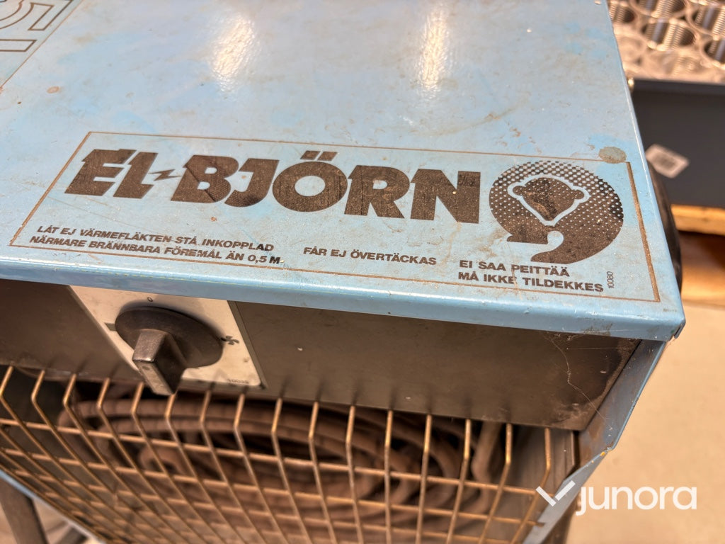 Elvärmefläkt + Element - 15 kW + 2kW