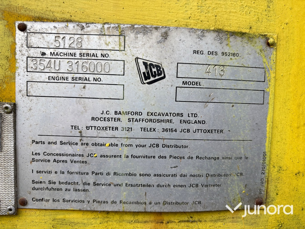 Hjullastare - JCB, 413
