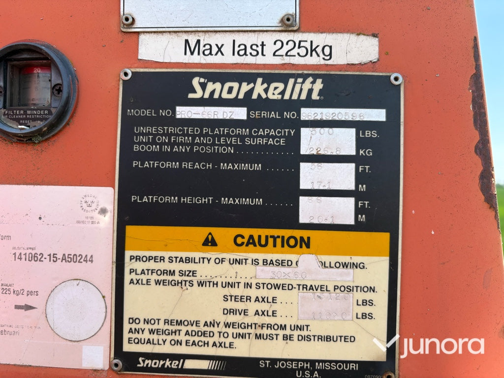 Bomlift - Snorkel, PRO-66RDZ